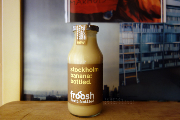 Froosh 100% fruit smoothie stockholm banana bottled, fuyunt 